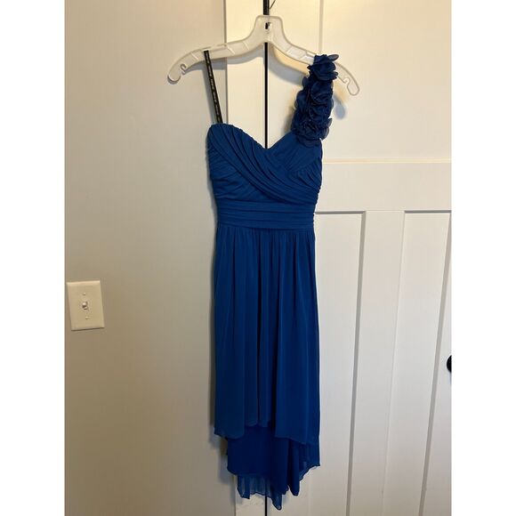 One Shoulder Royal Blue Prom/Homecoming Dress by DB Studio Size 4/6 - Picture 7 of 8